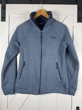 The North Face Women s Fleece Jacket Blue Full Zip Heathered Size Small