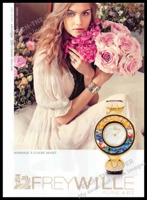 Freywille Watches 2010s Magazine Print Ad 2014 Claude Monet (Not the product)