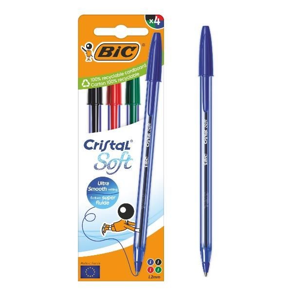 Bic - CF4 CRISTAL SOFT ASSORTITO 1,2MM - 516343