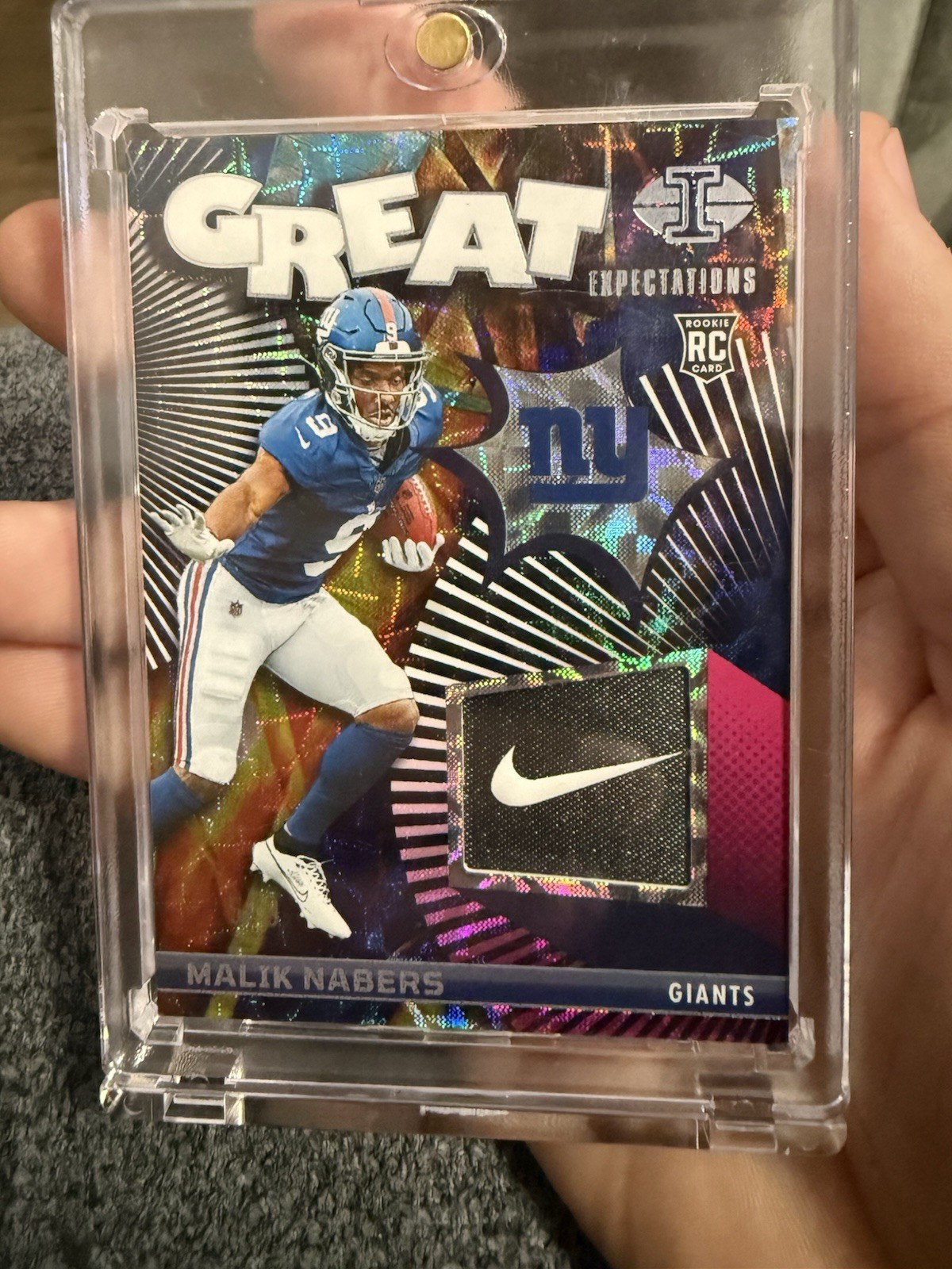 Malik Nabers Panini Illusions Great Expectations Relics #GEMNS Base