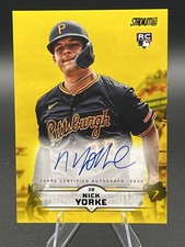 2025 Stadium Club Nick Yorke #SCBA-NY Base Autographs Yellow - Pirates