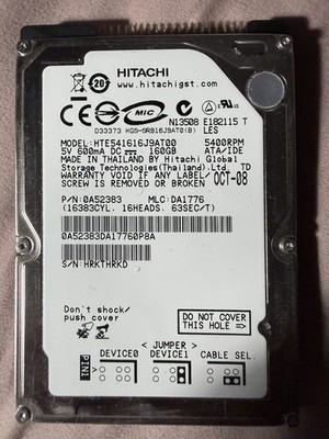 HTS725050A7E635 Hitachi Z7K500 160 GB 7.2K RPM 6Gb/s 2.5'' SATA Laptop Hard Drive