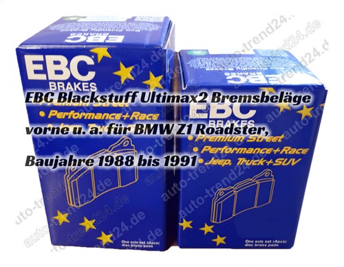 EBC Blackstuff Ultimax2 Bremsbeläge vorne für BMW Z1 Roadster, Bj. 1988-1991 - Bild 3 von 5