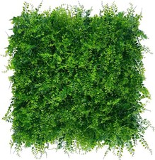 Greenery Faux Grass Wall Backdrop: 20"x20" 24P UV-Anti Artificial Green