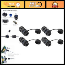 2PCS Waterproof RJ11 Coupler, RJ11/RJ12 Female to Female Connector, CAT3 Outdoor