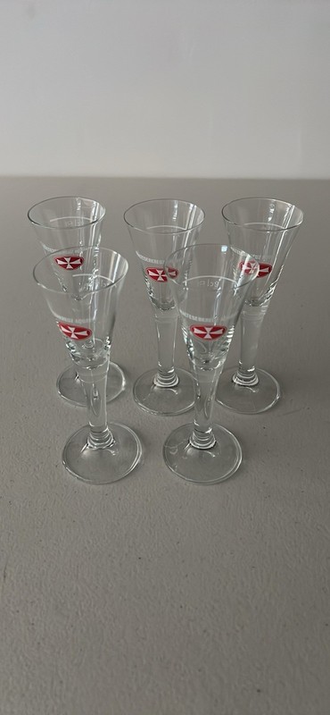 6” Maltese Cross Shot Glasses X 5