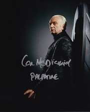 IAN MCDIARMID signed autograph 20x25cm STAR WARS in person autograph ACOA