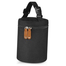 Breastmilk Cooler Bag, Insulated Baby Bottle Cooler Tote Bags for Black