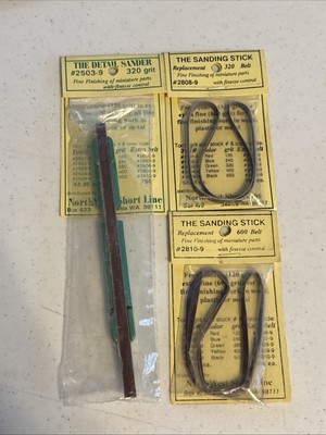 The Detail Sander #2503-9 320 grit & 2 Replacement Belts NorthWest Short Line