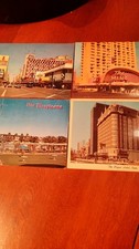 4 VTG Las Vegas Reno Postcards Tropicana, The Mint  Queen's Casino, Mapes Hotel