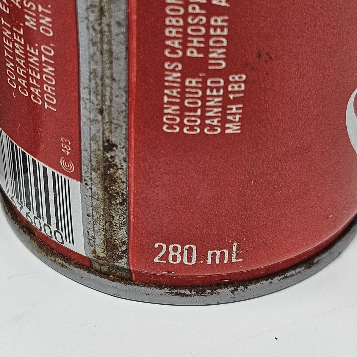 Lot Of 2 Rare Vintage 1980's Steel 280 ml Coca-Cola Cans Toronto