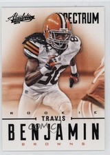 2012 Panini Absolute Rookie Spectrum Black 20/25 Travis Benjamin #189 sq1