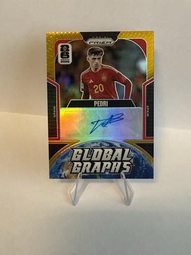 2026 Panini Prizm FIFA World Cup from Spain Pedri Auto Gold Global Graphs /10