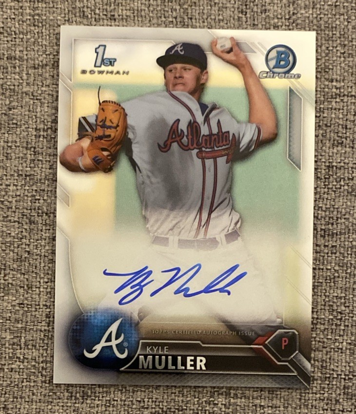 2016 Bowman Draft Chrome Draft Pick Kyle Muller #CDA-KM Auto