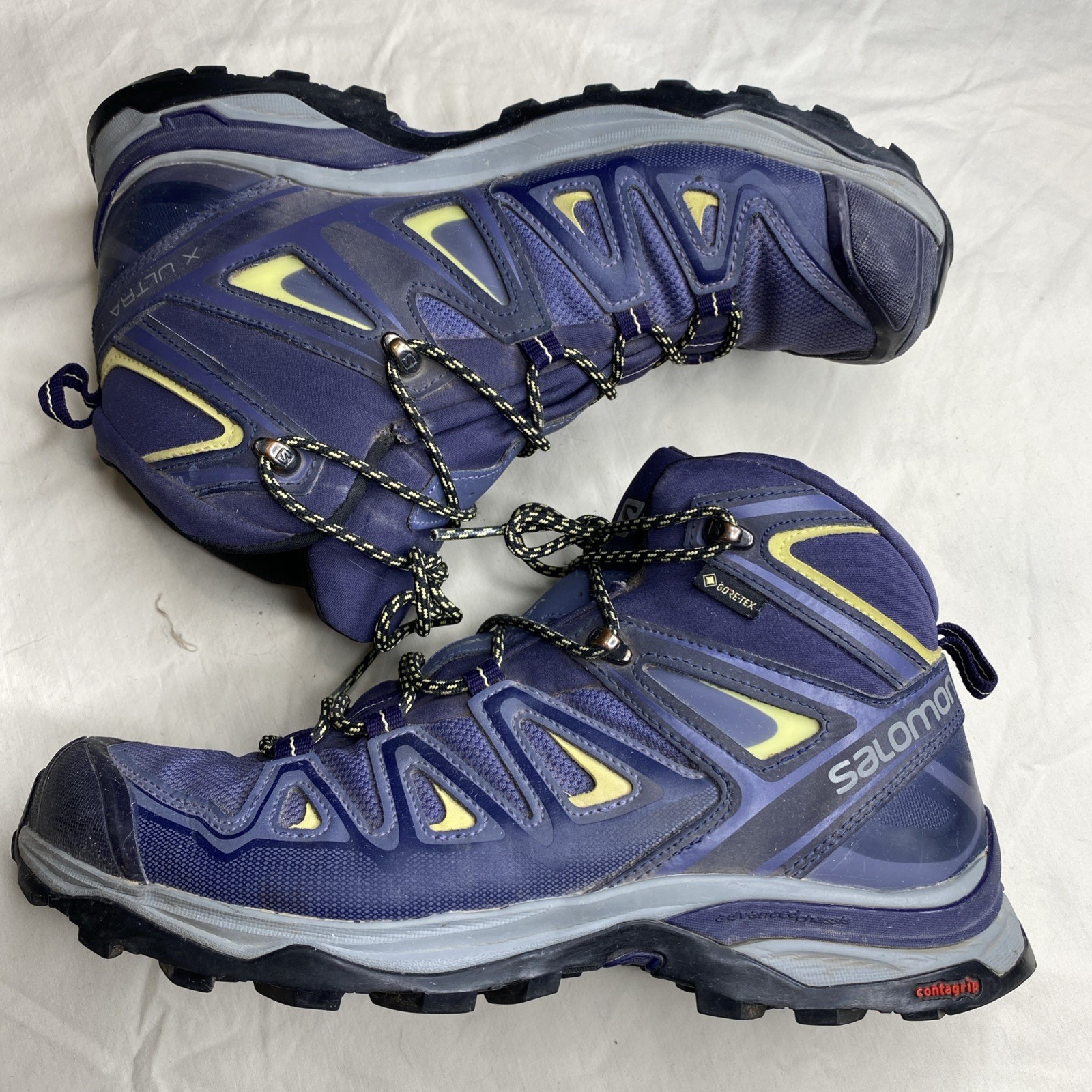 Stivali Salomon X Ultra 3 Mid GTX da trekking trail Gore Tex blu donna taglia 9 (16)