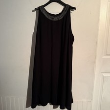 Old Navy XXL Little Black Dress Shift Embellished Neckline Going Out Travel NWT