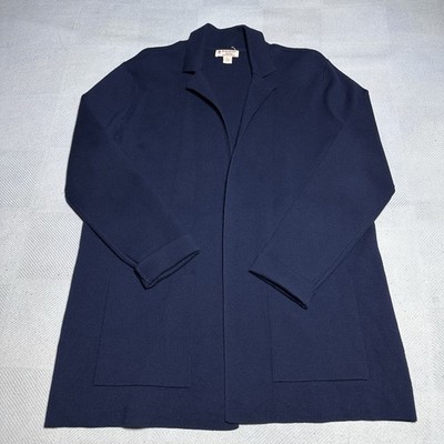 Brooks Brothers Red Fleece Extra Fine Merino Wool Cardigan Size Large Navy Knit
