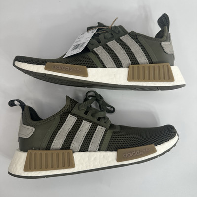 ADIDAS NMD_R1  Olive Strata Silver Pebble  Men s Size 9.5 Shoes New IF6778