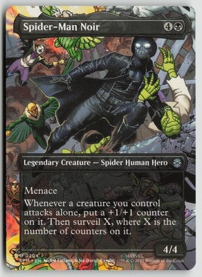 Spider-Man Noir (Borderless) LP 204 Marvel's Spider-Man MTG