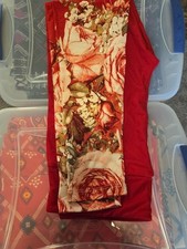 LuLaRoe Red Floral HTF OS One Size Leggings Unicorn 