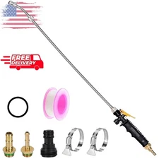 29'' Sprayer Wand Replacement, 3/8" Brass Barb Universal Stainless Sprayer Wand