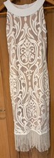Joseph Ribkoff Dress Size 12.  beige and cream 