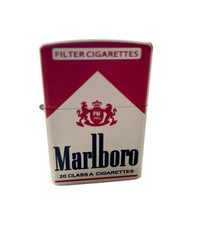 MARLBORO Lighter CIGARETTE PACK STYLE Non Zippo Petrol lighter NEW