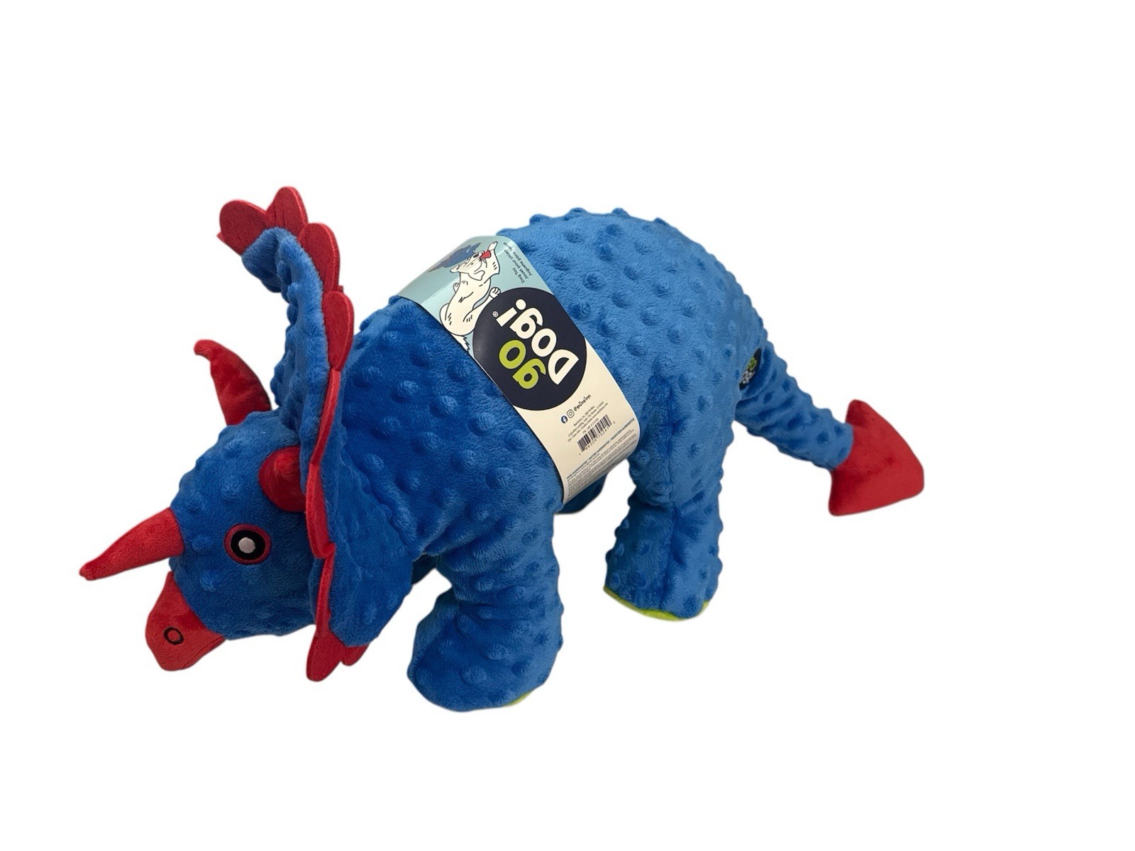23" Go Dog Toy Triceratops Dinosaur wh Chew Guard Technology