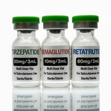 Custom 3ml Peptide Vial Labels Gloss White Waterproof Stickers Bulk 10 Pack