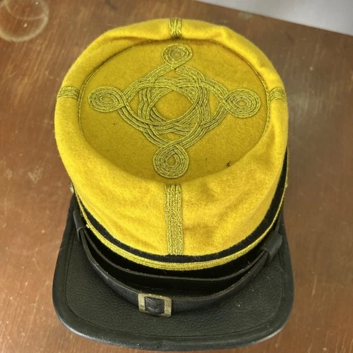 CIVIL WAR CONFEDERATE CS COLONEL MAJOR CAVALRY OFFICER KEPI FORAGE CAP-LARGE