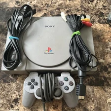 Sony PlayStation 1 Video Game Console - Gray Tested Working