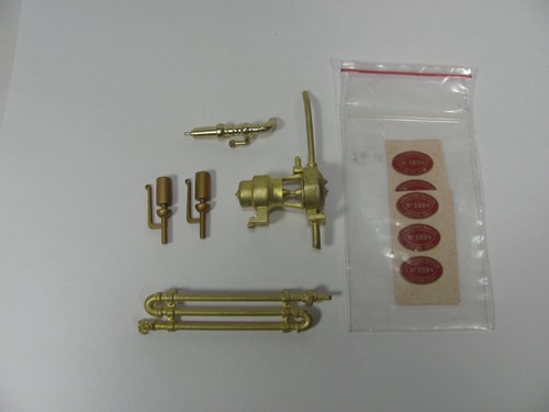 G LARGE SCALE BRASS STEAM LOCO PART LOT TRACKSIDE DETAILS GENERATOR WHISTLE