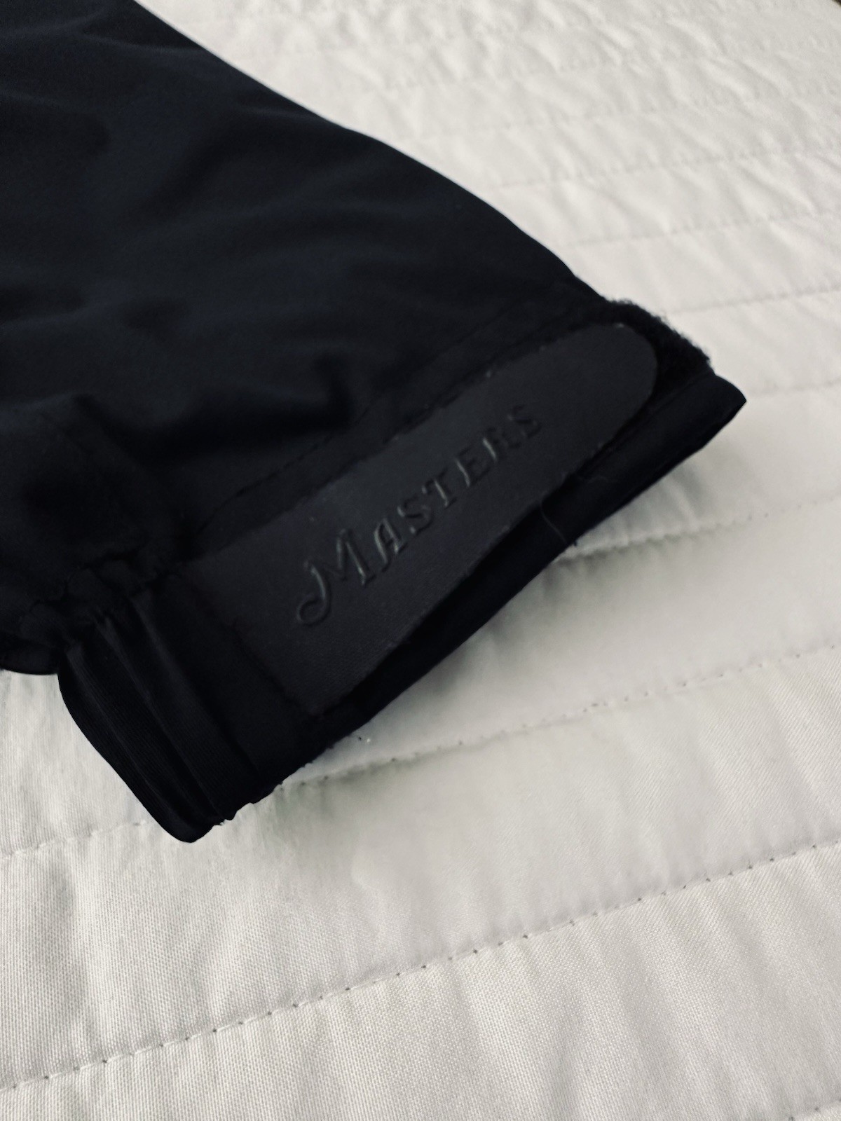 Masters Tech All Black Polyester Full Zip Golf Wind Jacket Size Large