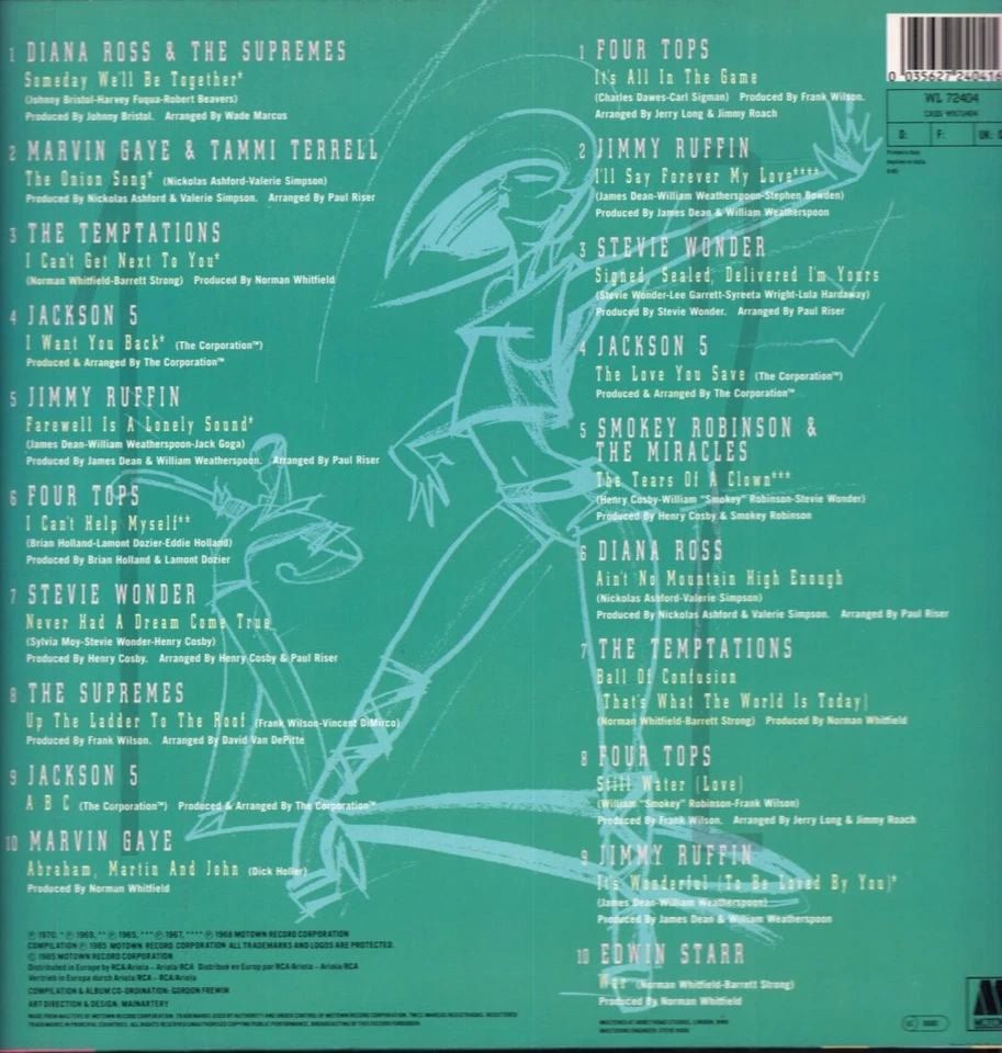 Various Artists Motown Hits of Gold Volume 4 LP vinyl Germany Motown 1985 - Image 2 of 3