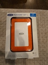 LaCie LAC9000298 Rugged Mini 2TB External Hard Drive - Orange