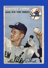 1954 Topps Set-Break # 37 Whitey Ford LOW GRADE (crease) *GMCARDS*