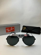 Ray Ban Aviator Sunglasses RB3025 Black Frame Black Lense Unisex Adult