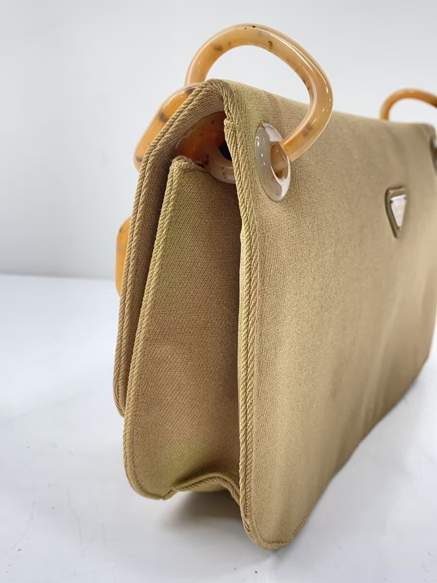 PRADA Shoulder Bag Polyester CML Solid Authentic … - image 9