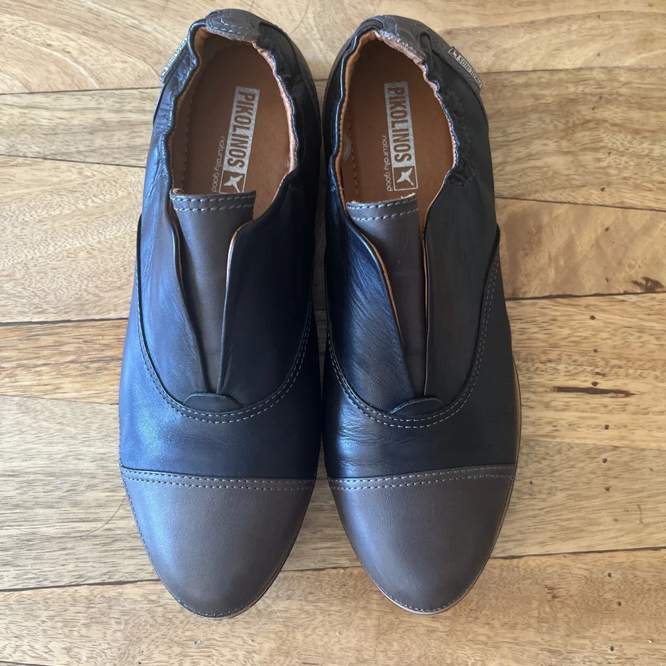 MUJER PIKOLINOS CUERO MOCASINES SIN CORDONES ZAPATOS PLANOS MINIMALISTAS MODERNOS 38 / US 7 Foto 2 de 4