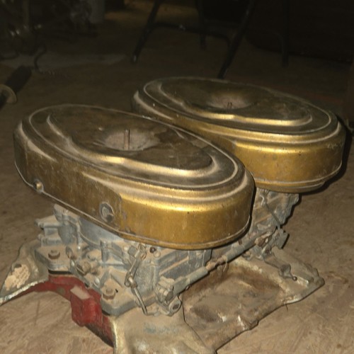 Vintage Mopar Dual-Quad Setup. This Is A Complete Set
