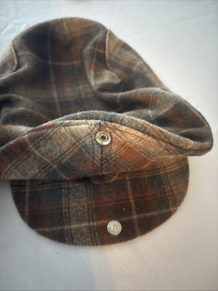 PENDLETON Hombre Boston Newsboy Gorra Cuadros Talla Grande De Colección Foto 2 de 3