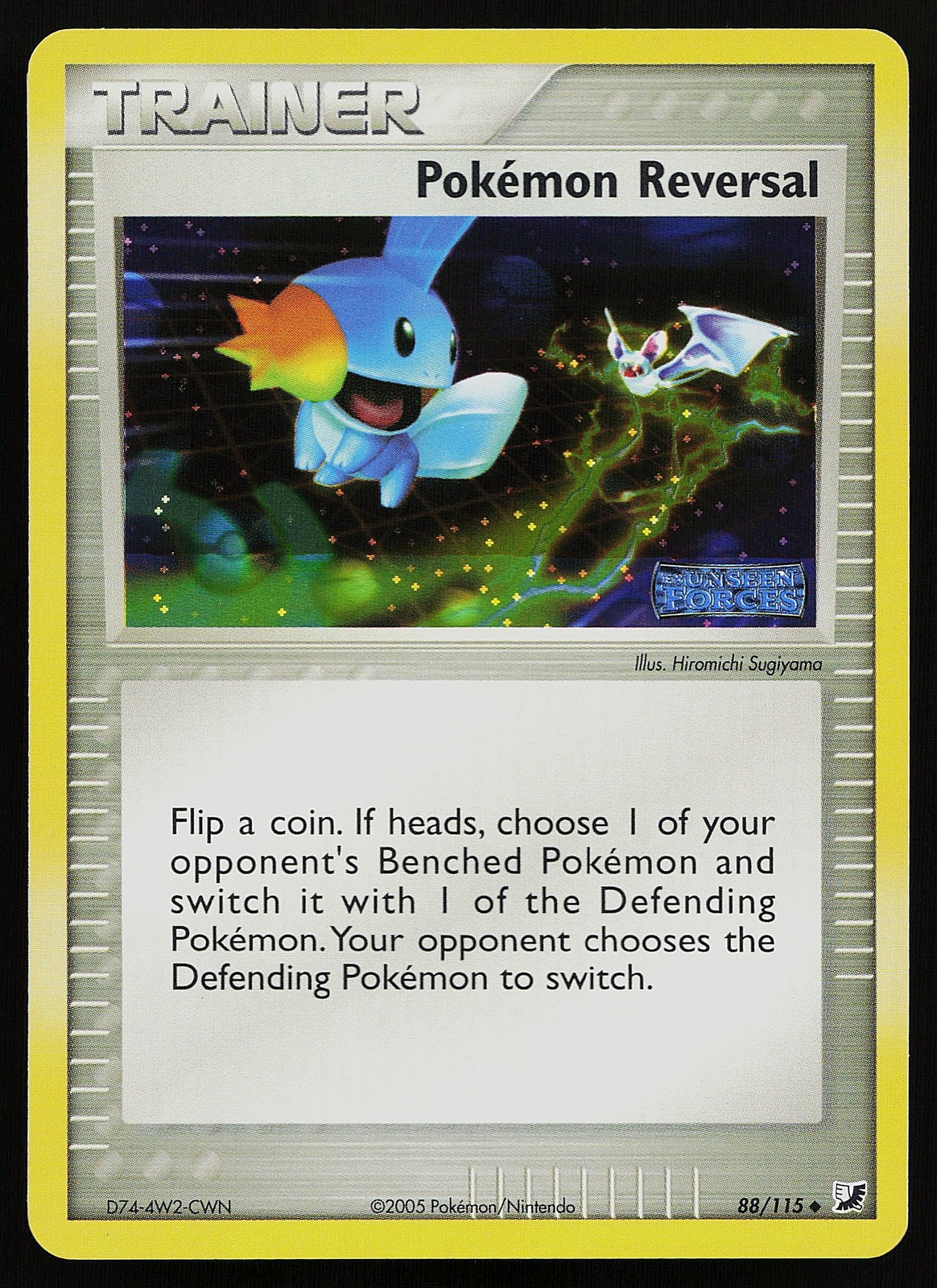 Pokemon Card - Pokemon Reversal Unseen Forces 88/115 Reverse Holo Stamped