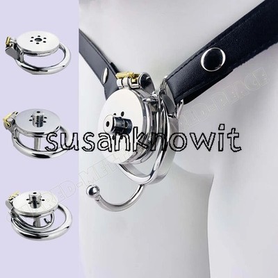 High Quality Male Sissy Chastity Flat Cage Stainless Steel Short Chastity Device
