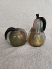 Murano Archimede Saguso Sommerso Apple & Pear Bookends Paperweights