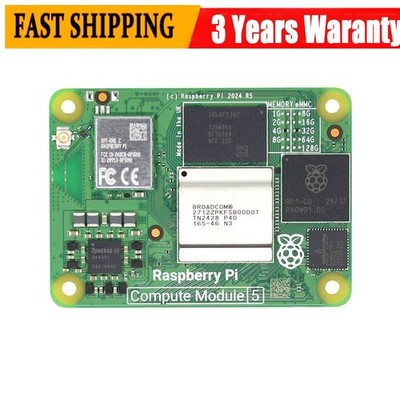 Compute Module 5 BT5.0 4-Core 64Bit Core Board for Raspberry Pi 4GB RAM w/ WiFi