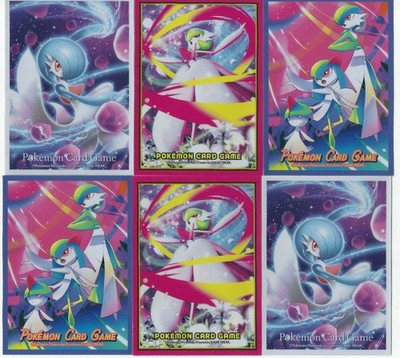 6 Gardevoir Pokemon Card Sleeves (2 Mega + 2 Shiny + 2 Gardevoir Evolution Line)