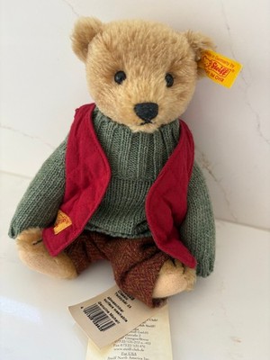 Steiff Classic Teddybär 028625 23 cm Mohair Gelenketiketten Originalkleidung