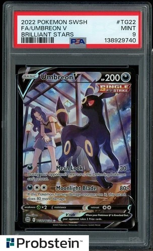 2022 Pokemon SWSH Brilliant Stars #TG22 FA/Umbreon V PSA 9 MINT