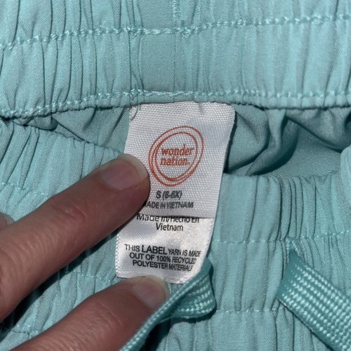 Girls Teal Blue Wonder Nation Size Small 6/6X Active Athletic Shorts Bottoms - Picture 8 of 10