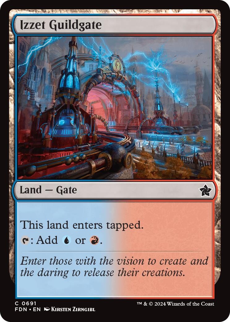 Izzet Guildgate 691 Common FDN MTG NM